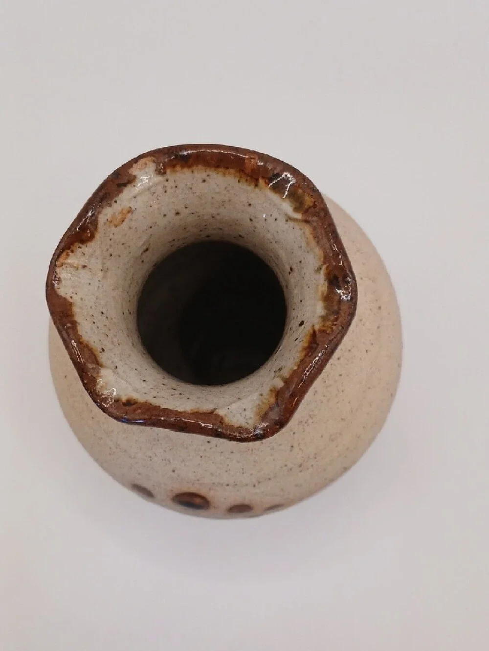 Tonala Hand-painted Floral Pottery Vase 5.5